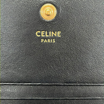 Celine Bifold Wallet Triomphe Compact Black — view 6