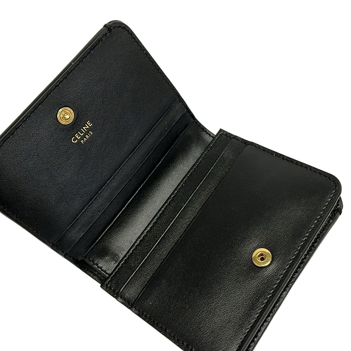 Celine Bifold Wallet Triomphe Compact Black — view 3