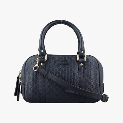 Gucci Micro Guccissima Navy Leather Shoulder