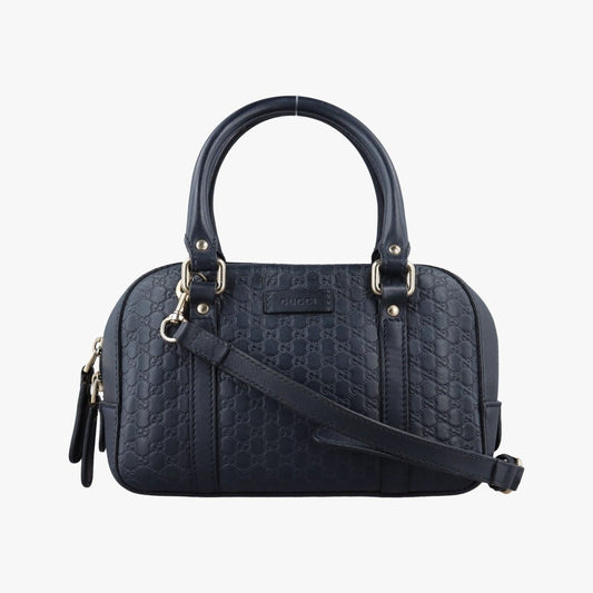 Gucci Micro Guccissima Navy Leather Shoulder