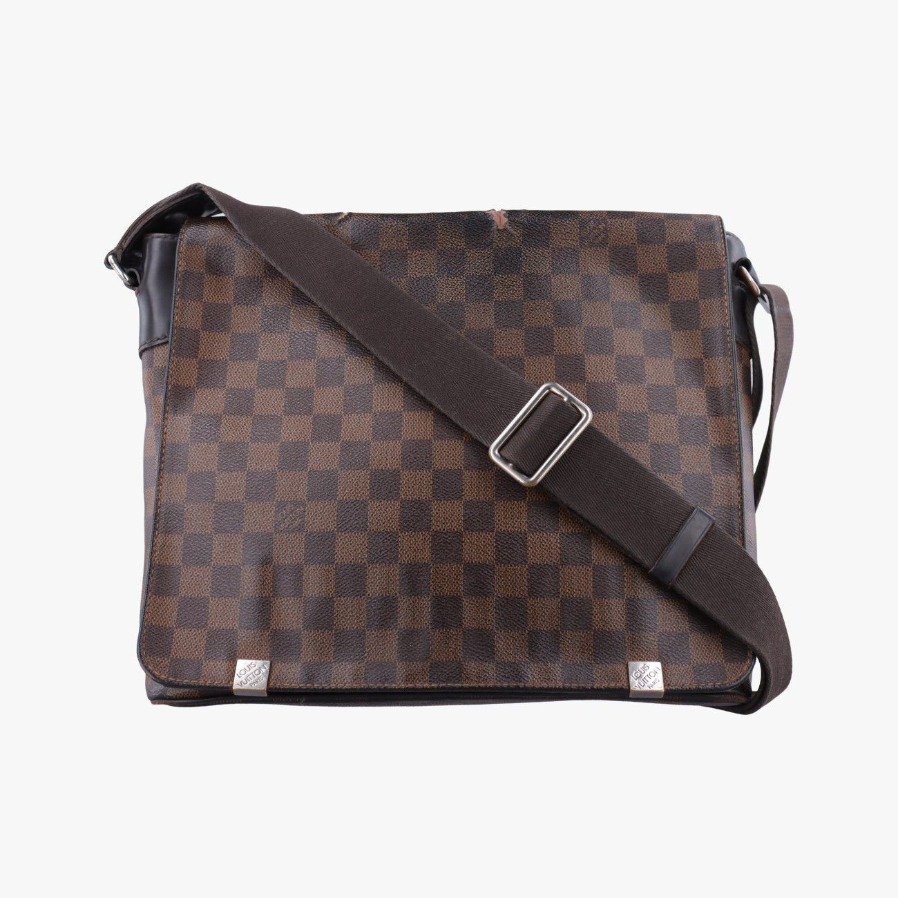 Louis Vuitton District MM Ebene Damier Canvas Shoulder