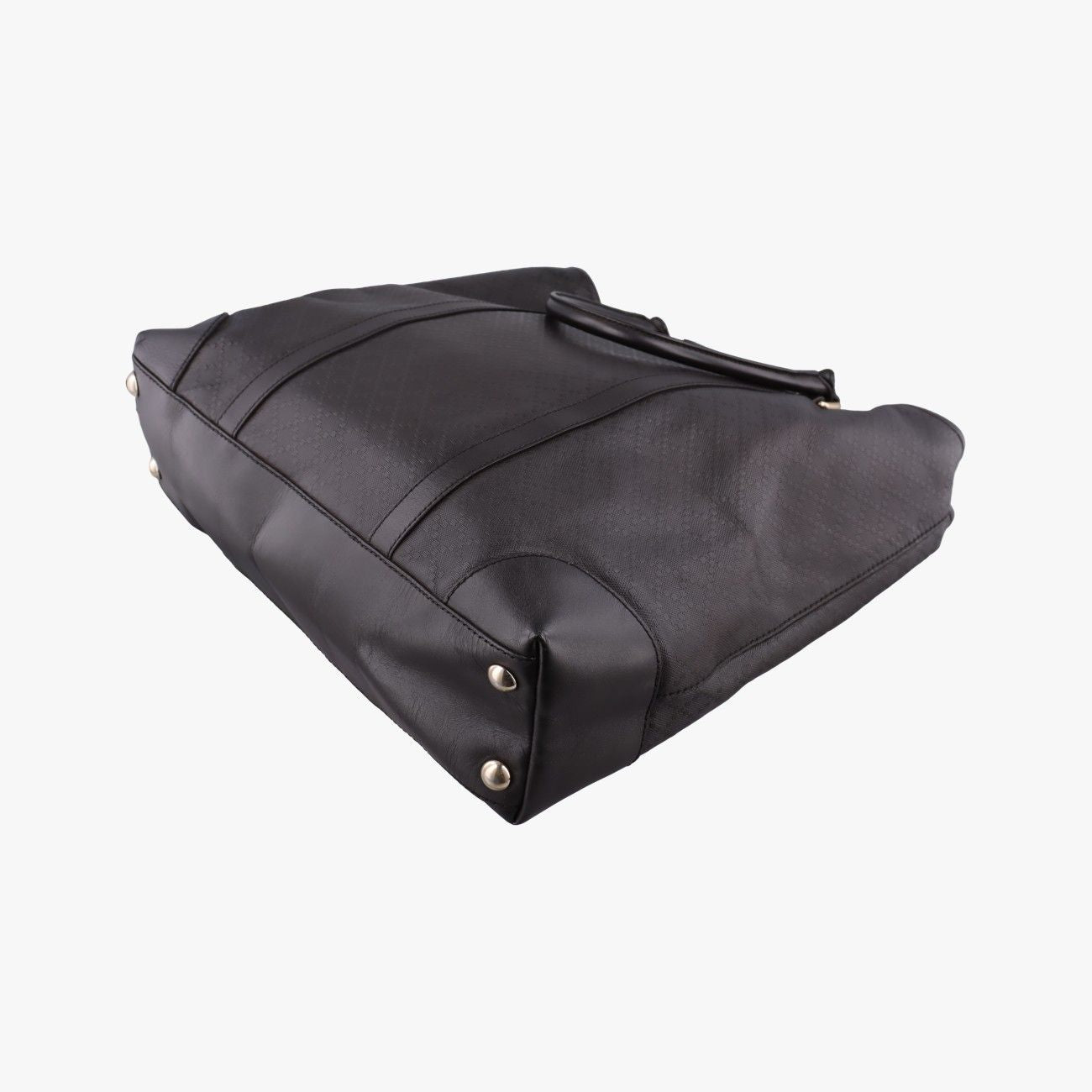 Gucci GG Supreme Joy Vertical Dark Brown Leather Handbag — view 4
