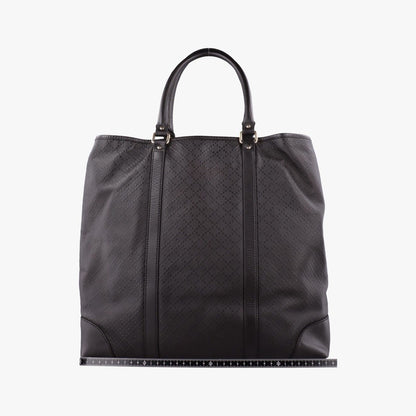 Gucci GG Supreme Joy Vertical Dark Brown Leather Handbag — view 2