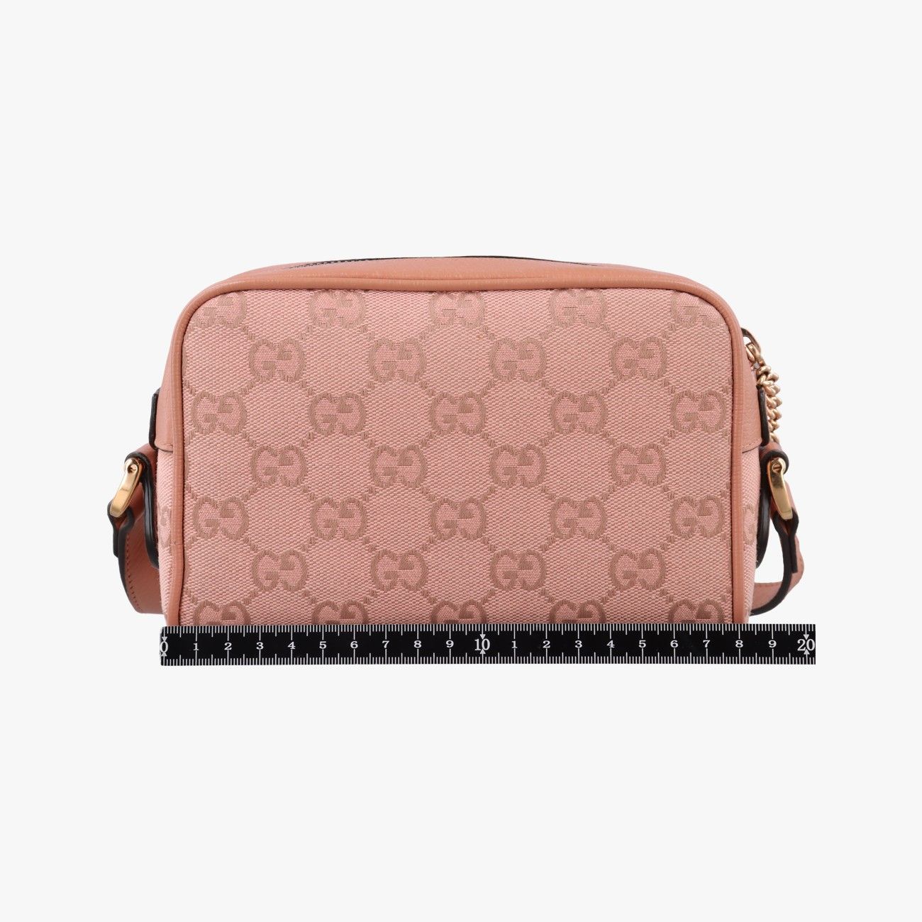 Gucci Ophidia Pink Canvas Leather Shoulder — view 2