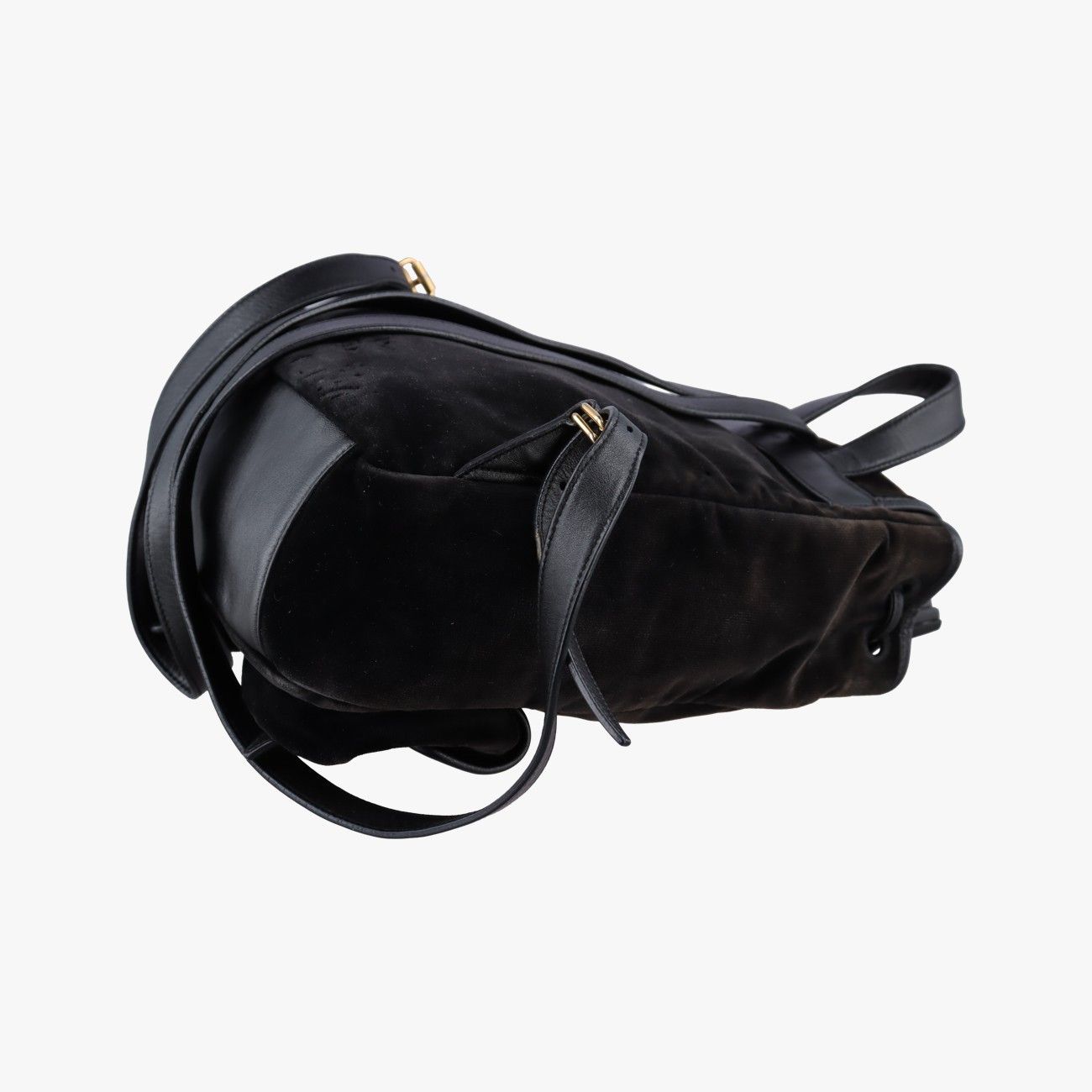Saint Laurent Festival Fringe Backpack Black Velour — view 6