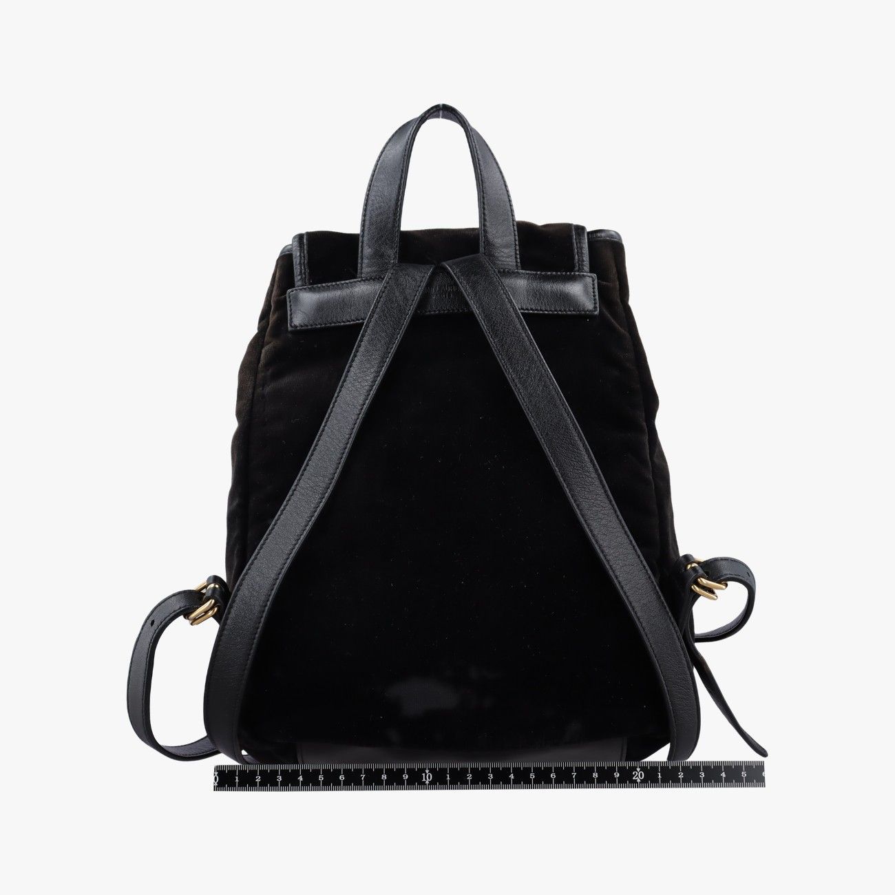 Saint Laurent Festival Fringe Backpack Black Velour — view 2