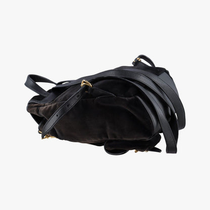 Saint Laurent Festival Fringe Backpack Black Velour — view 7
