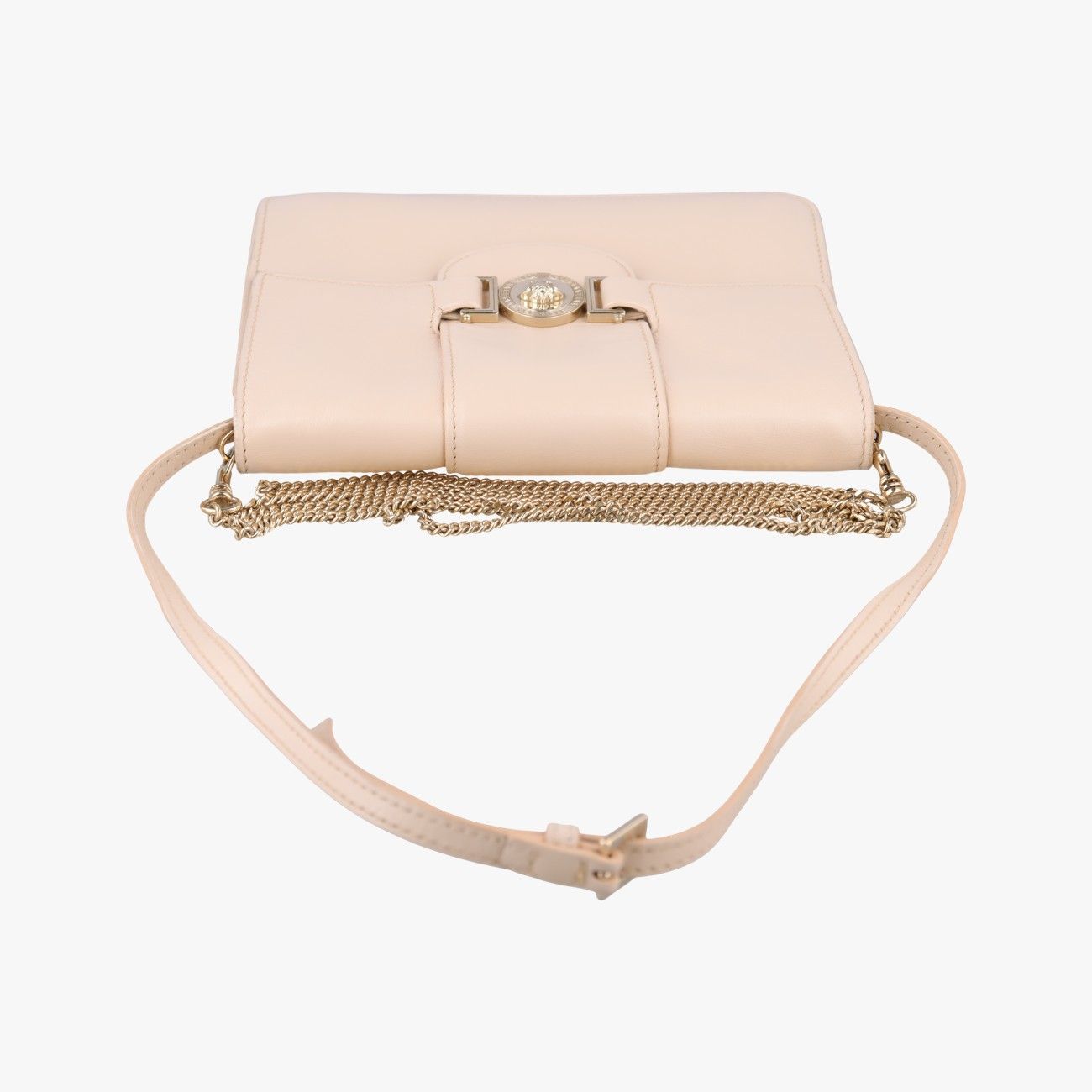 Versace la Medusa Beige Leather Shoulder — view 8