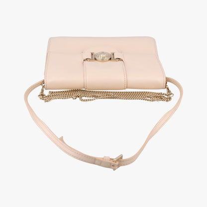 Versace la Medusa Beige Leather Shoulder — view 8