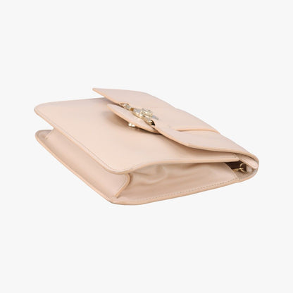 Versace la Medusa Beige Leather Shoulder — view 4