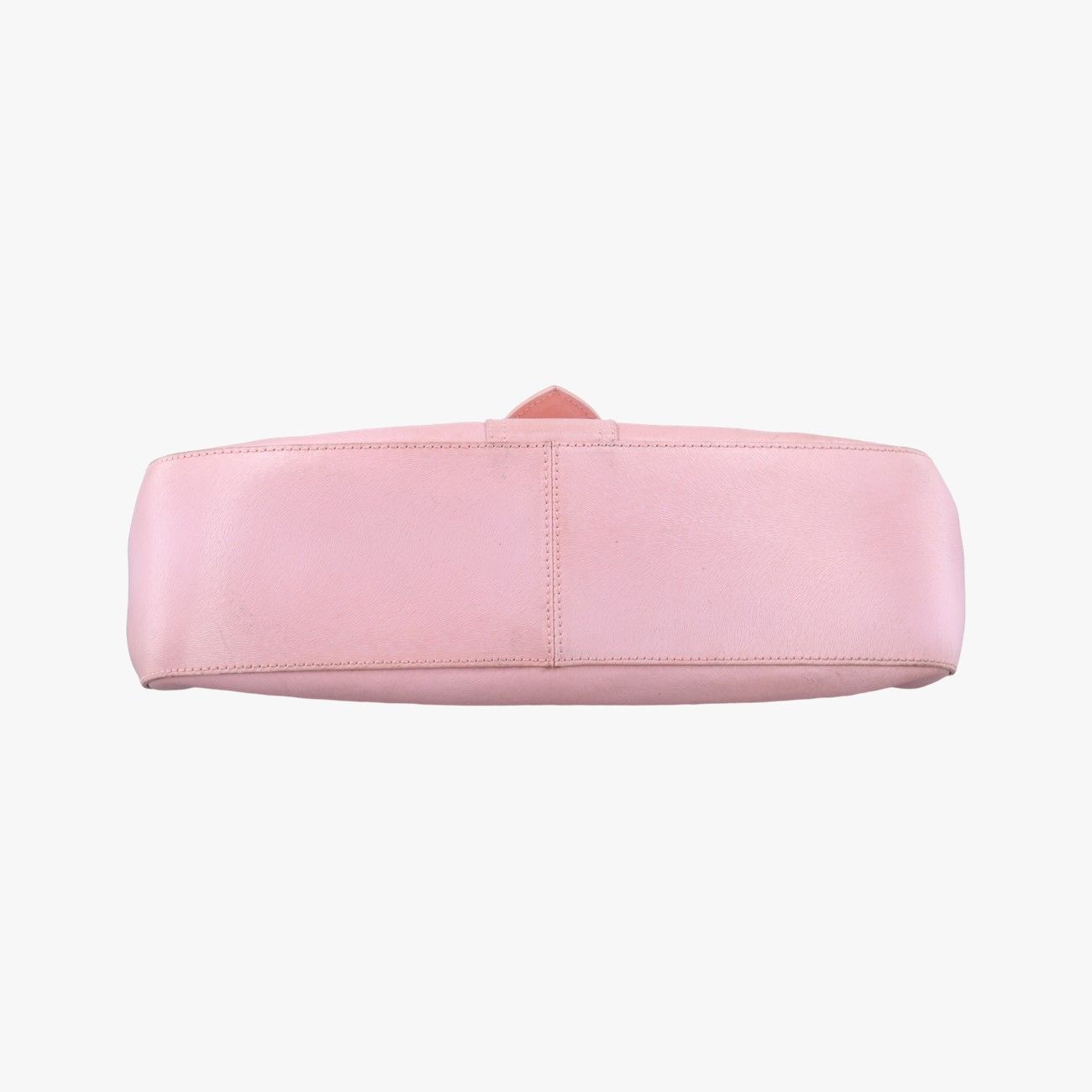 Fendi Logo Flap Bag Pink Leather — view 3