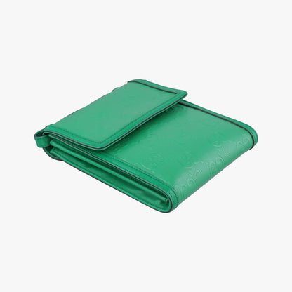Gucci GG Embossed Messenger Green Leather — view 5