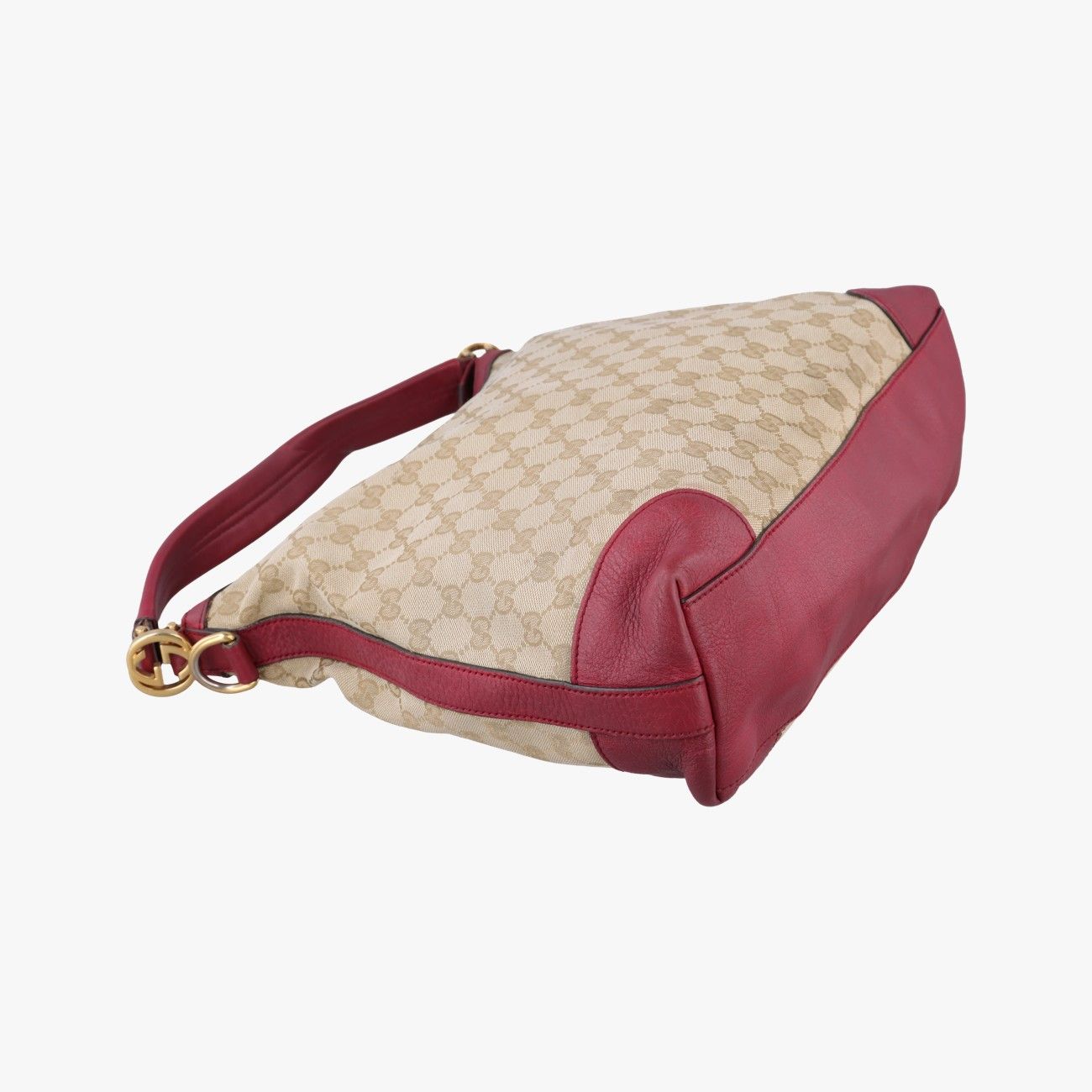 Gucci Miss GG Hobo Khaki Red Canvas Leather — view 5