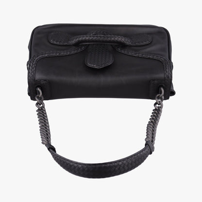 Bottega Veneta Intrecciato Black Lambskin Shoulder — view 8