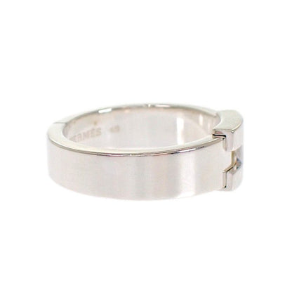 Hermes Newhela Crest Ring 49 Full 925 Sterling Silver — view 4
