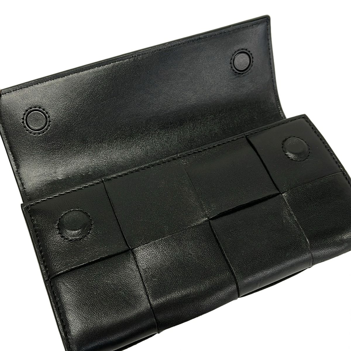 Bottega Veneta Wallet Cassette Black Leather — view 3