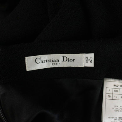 Dior Skirt Wool Black Tight Midi Length AP — view 3