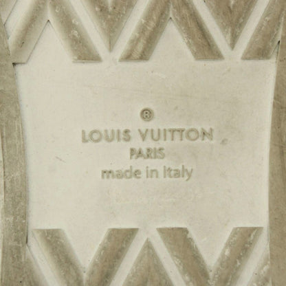 Louis Vuitton Tattoo Line Monogram Denim High-Top Sneakers 12 Blue — view 7