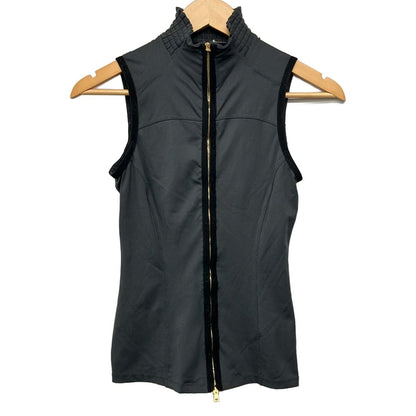 Gucci Vest XS Gray Black Zip