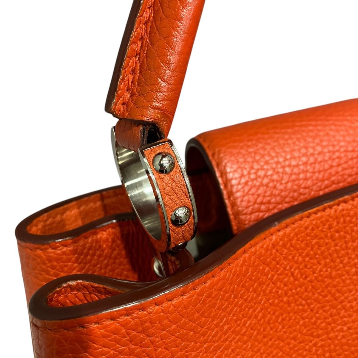 Louis Vuitton Capucines MM Parnassea Handbag Taurillon Leather — view 8