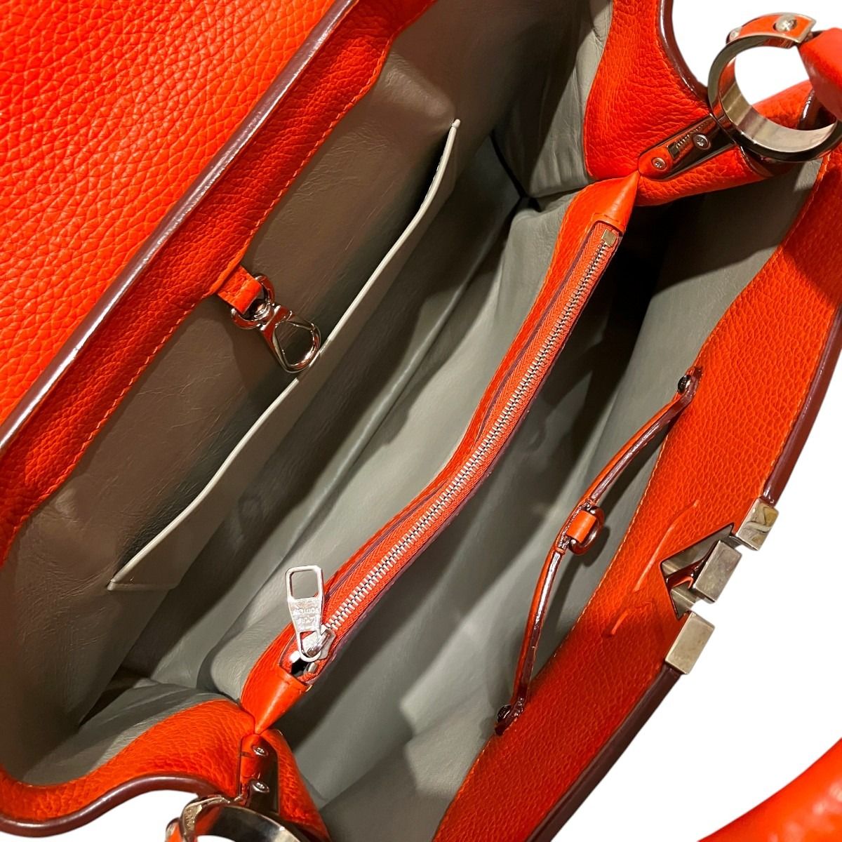 Louis Vuitton Capucines MM Parnassea Handbag Taurillon Leather — view 6