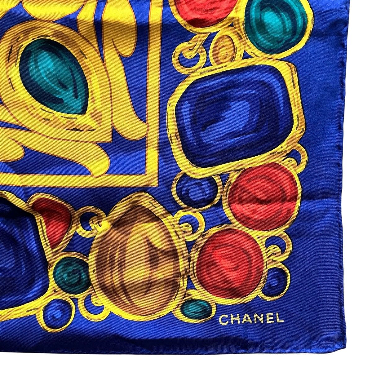 Chanel Scarf Silk Scarves Blue — view 5