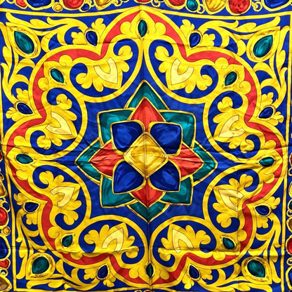 Chanel Scarf Silk Scarves Blue — view 6