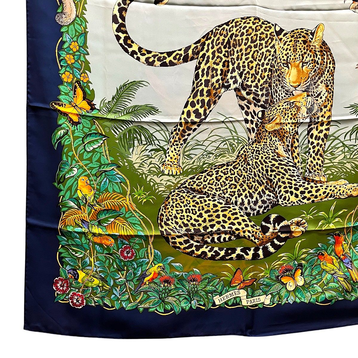 Hermes Carre 90 Jungle Love Scarf Silk — view 4