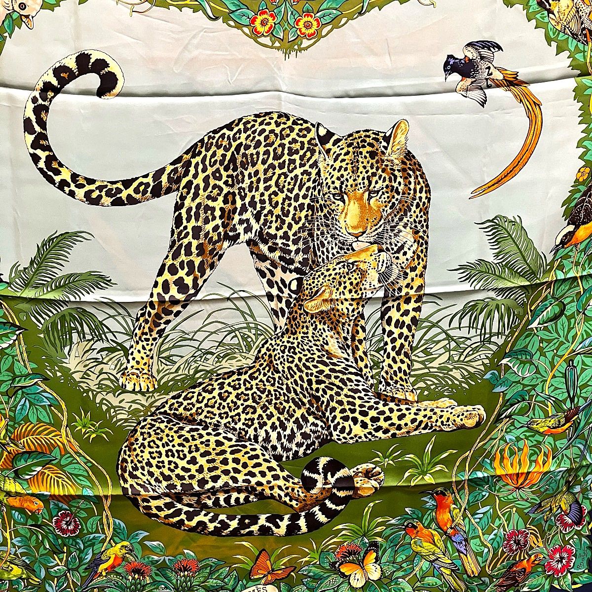 Hermes Carre 90 Jungle Love Scarf Silk — view 6