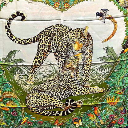 Hermes Carre 90 Jungle Love Scarf Silk — view 6