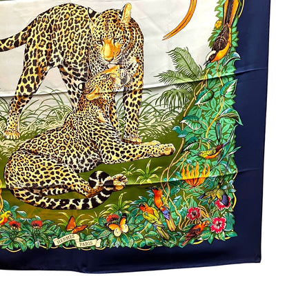Hermes Carre 90 Jungle Love Scarf Silk — view 5
