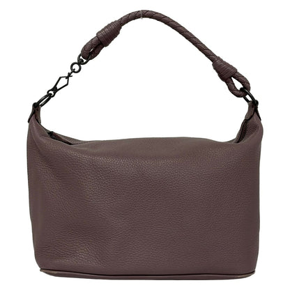 Bottega Veneta Shoulder Bag Purple Leather