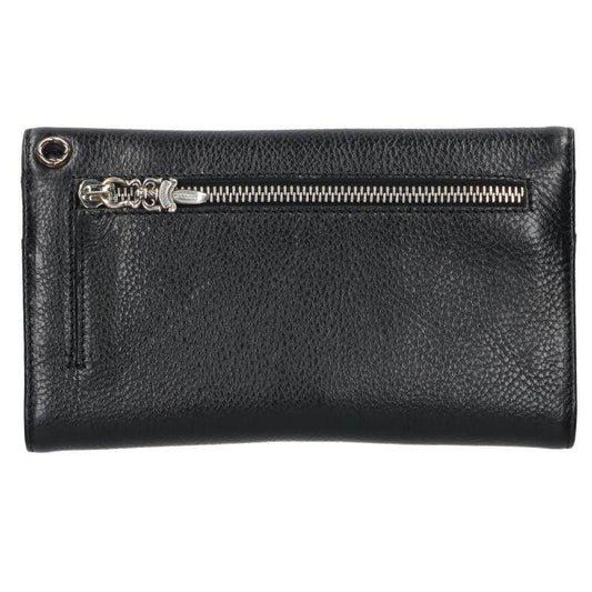 Chrome Hearts Wave Cross Ball Button Leather Wallet