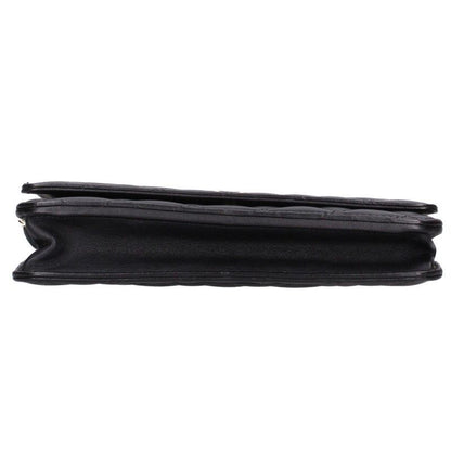 Chanel Quilted Lambskin Faux Pearl Chain Wallet Shoulder — view 3