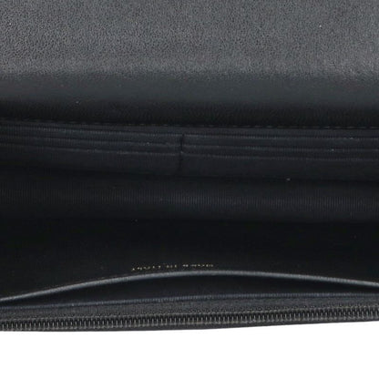 Chanel Quilted Lambskin Faux Pearl Chain Wallet Shoulder — view 2