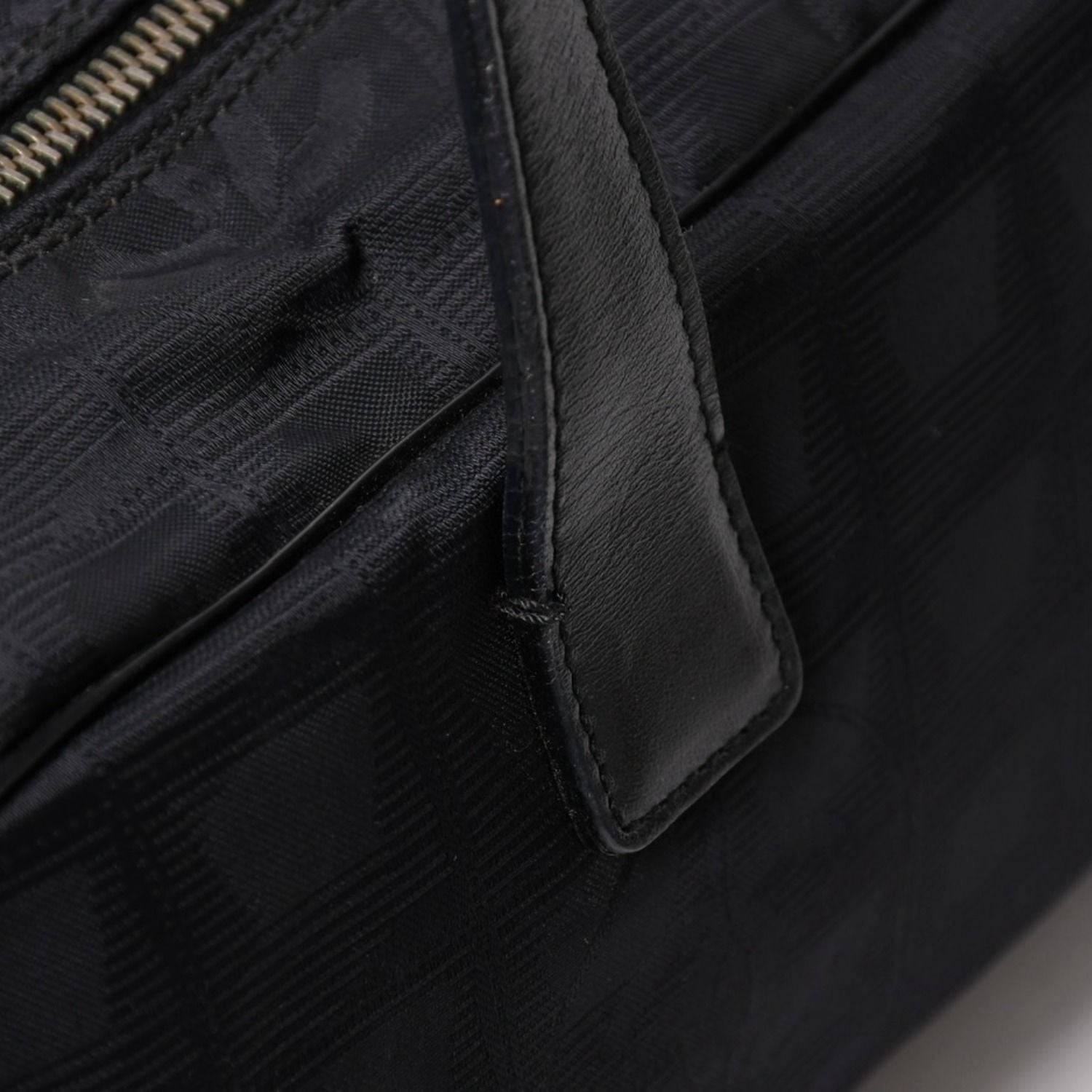 Chanel New Travel Line Mini Andbag Black CC Logo Nylon Jacquard Gold — view 5