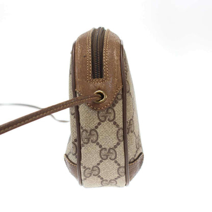 Gucci Vintage GG Supreme Sherry Line Mini Shoulder Bag Brown — view 4