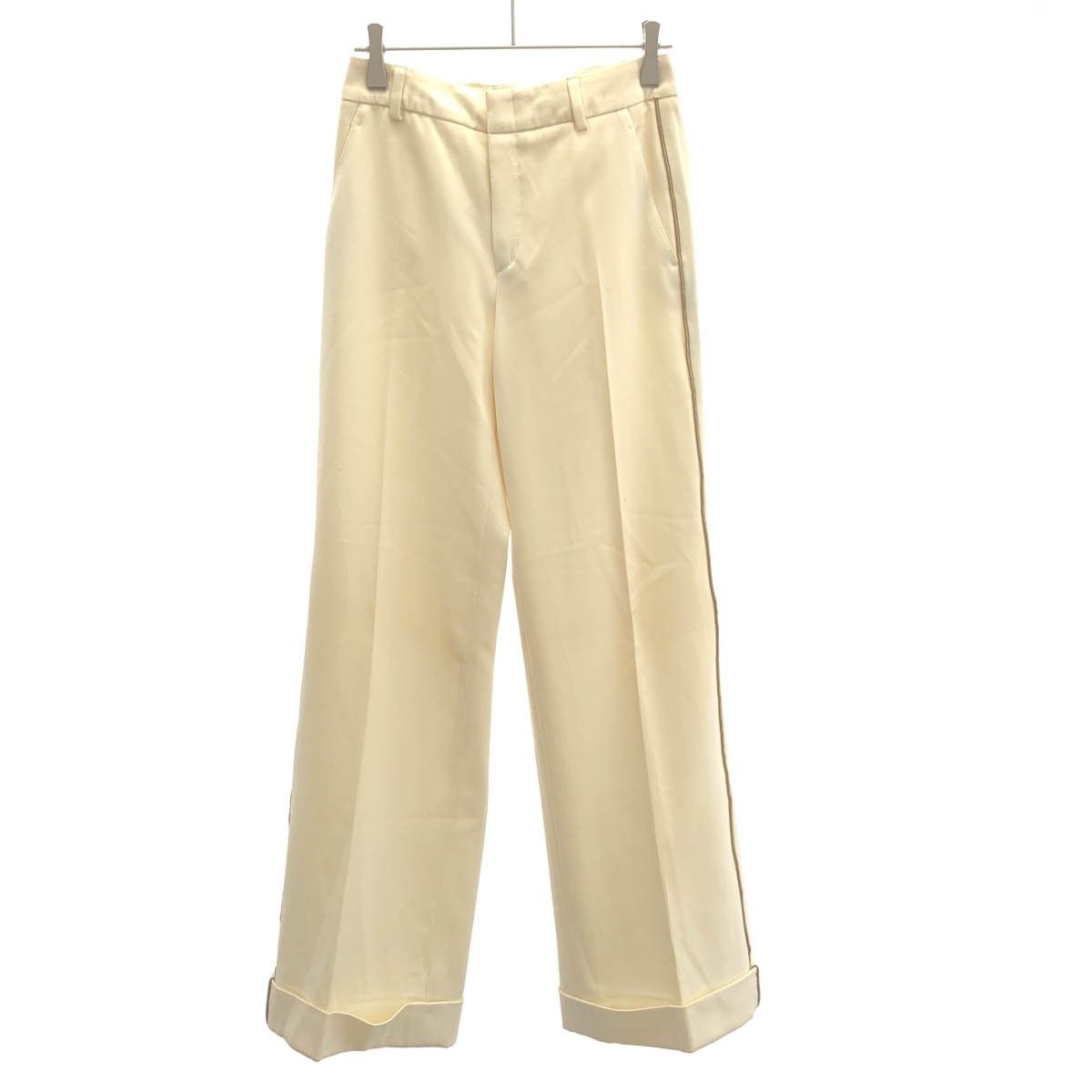 Gucci Side Line Tuxedo Pants Ivory 36