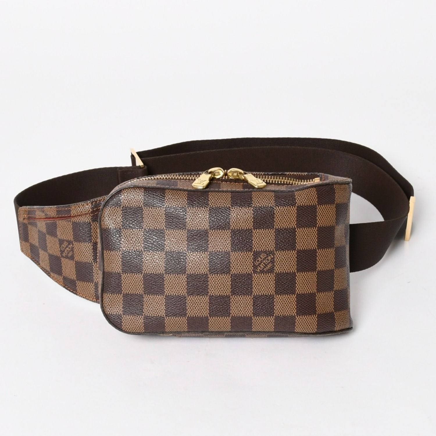 Louis Vuitton Geronimos Waist Bag Damier Brown Gold