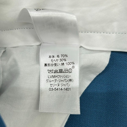 Celine Pants 42 L Blue Full Length Mohair Blend — view 5