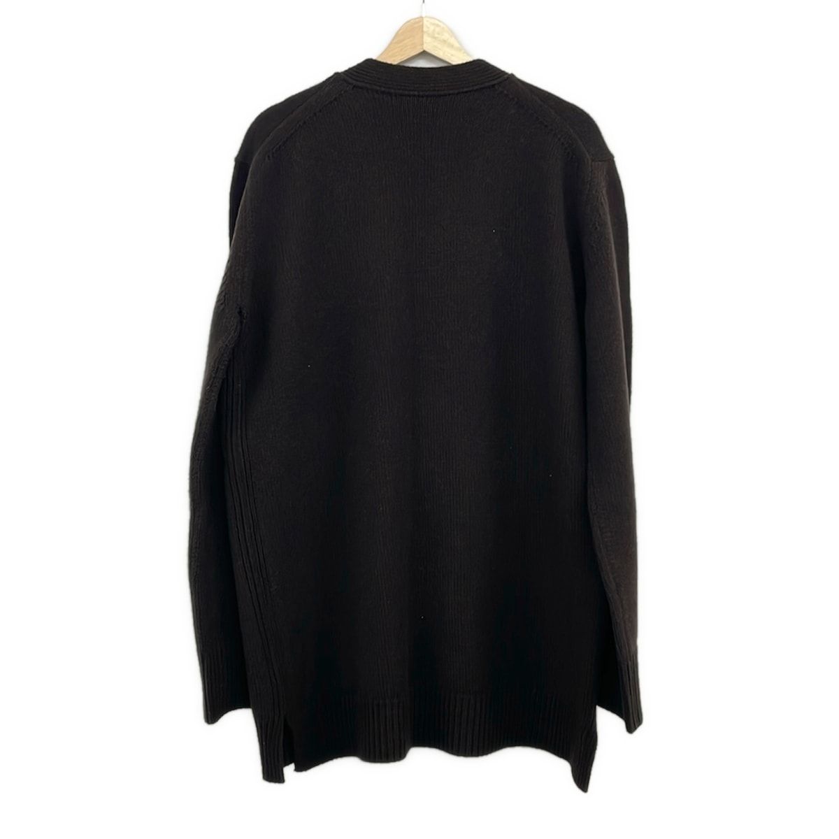 Celine Cardigan M Dark Brown Long Sleeve Big Silhouette — view 2
