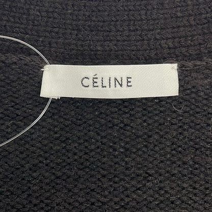 Celine Cardigan M Dark Brown Long Sleeve Big Silhouette — view 3