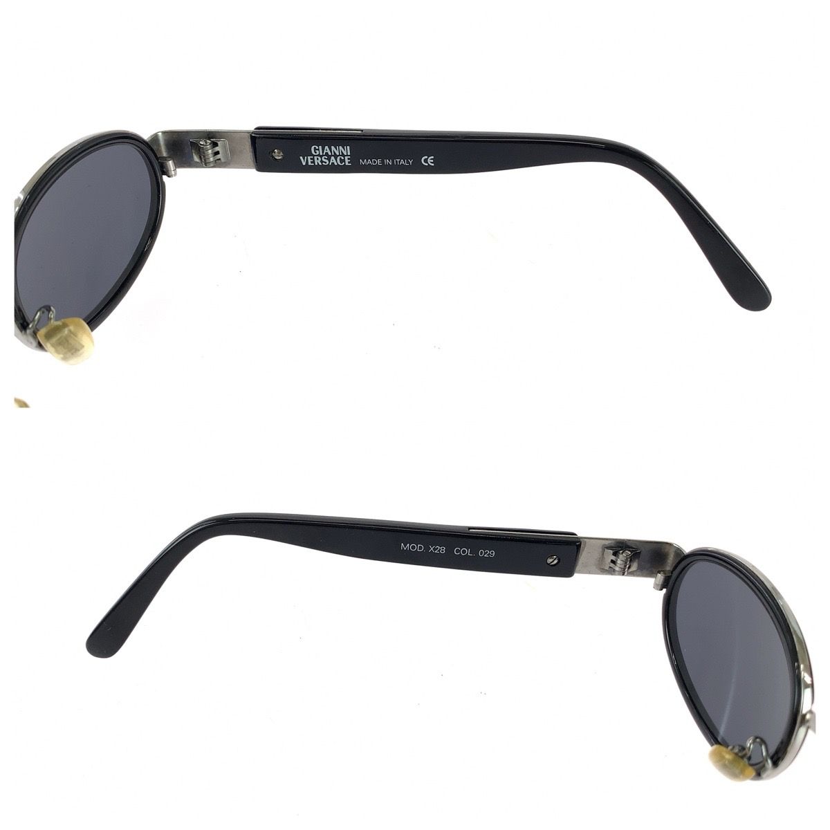 Loewe Vintage Medusa Black Silver Acetate Metal Mod Sunglasses Eyewear — view 6