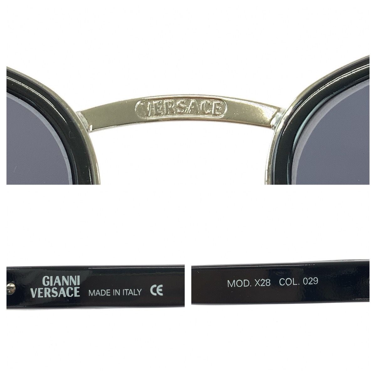 Loewe Vintage Medusa Black Silver Acetate Metal Mod Sunglasses Eyewear — view 7
