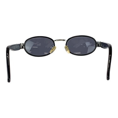 Loewe Vintage Medusa Black Silver Acetate Metal Mod Sunglasses Eyewear — view 3
