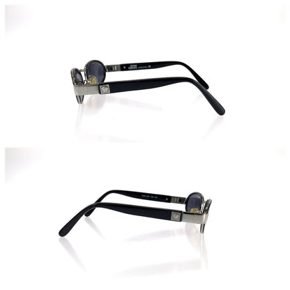 Loewe Vintage Medusa Black Silver Acetate Metal Mod Sunglasses Eyewear — view 4