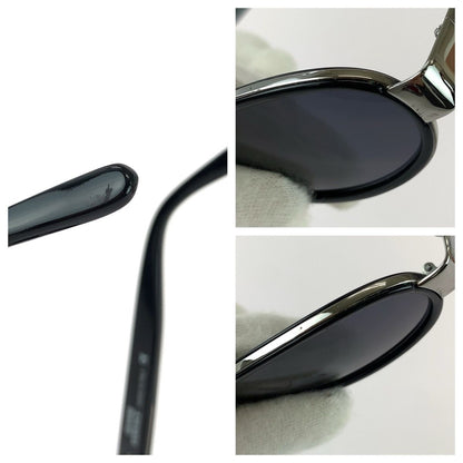 Loewe Vintage Medusa Black Silver Acetate Metal Mod Sunglasses Eyewear — view 8