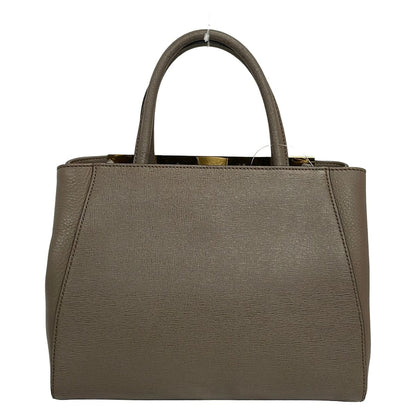 Fendi Tote Petit Toujours Dark Brown Gold Leather — view 3
