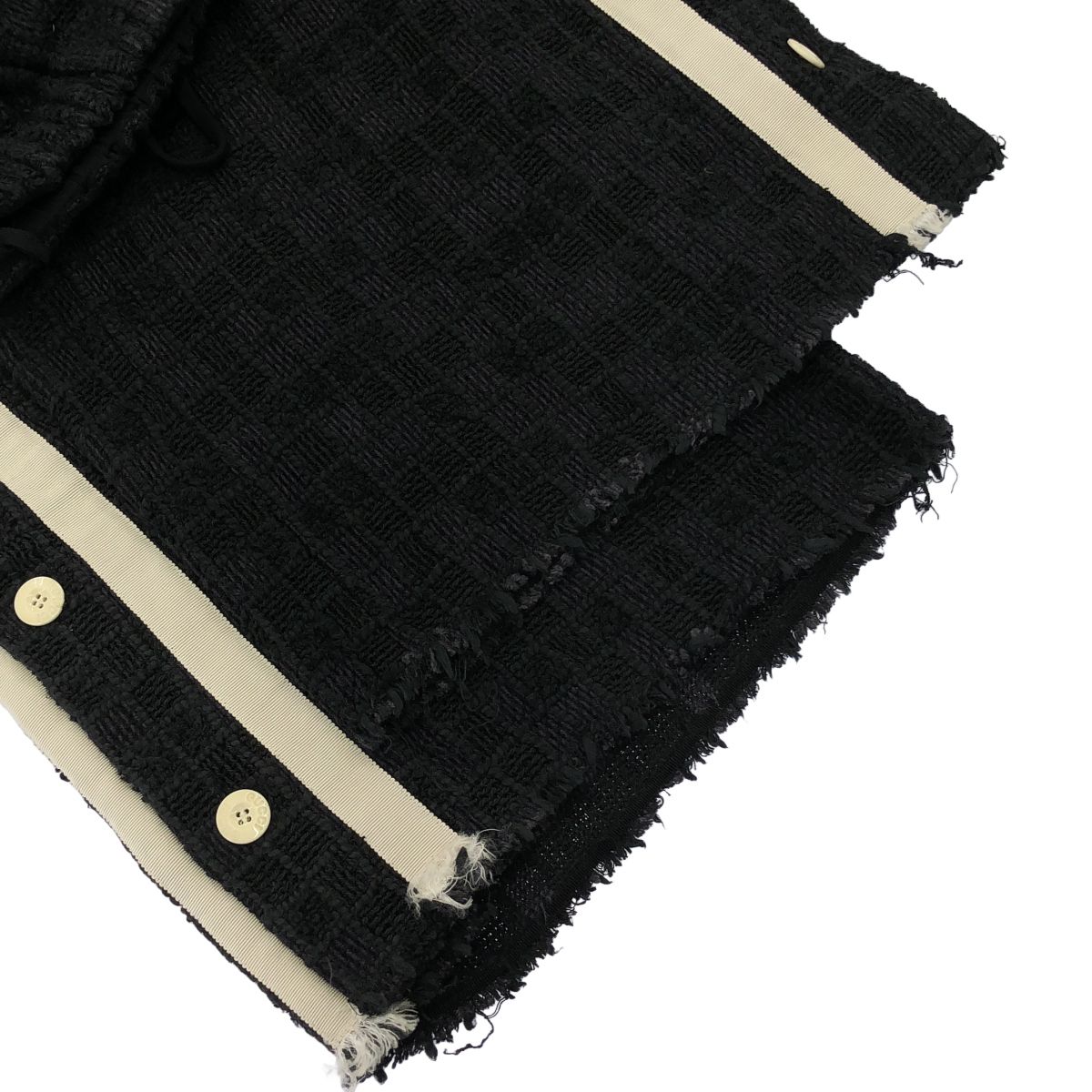 Gucci Sample Side Button Line Easy Pants Zansi Black — view 5