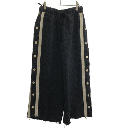 Gucci Sample Side Button Line Easy Pants Zansi Black